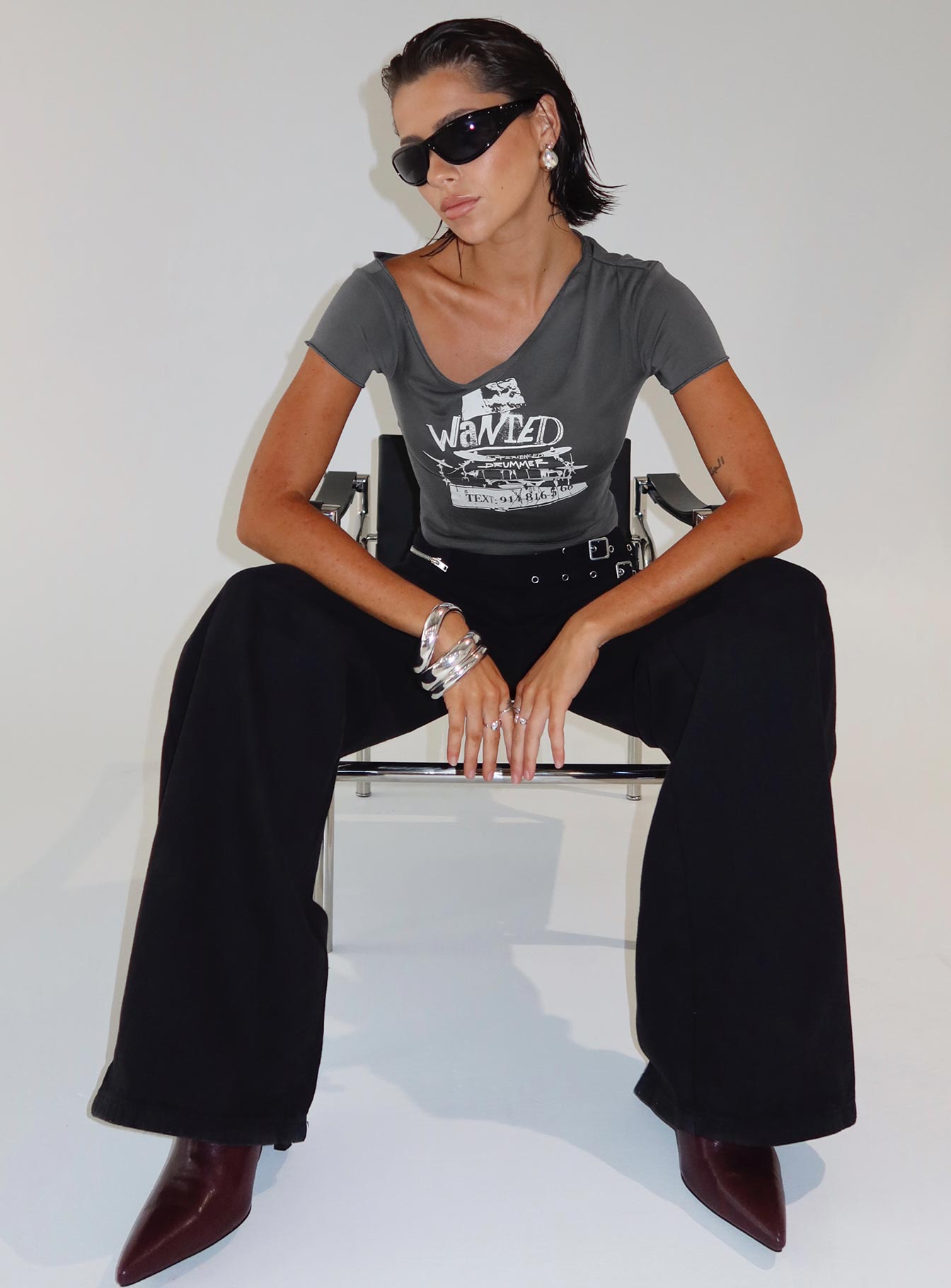 Paltrow Cargo Jeans Black