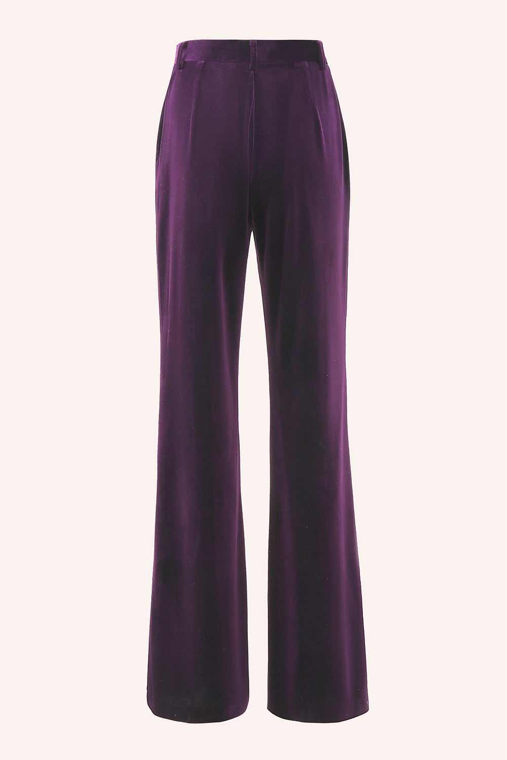 Velvet Peak Lapel Purple 2 Piece Slim Fit Women Suits